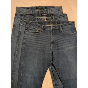 Lucky Brand 221 Straight Fit Denim Blue Jeans Mens Size 36x32 Bundle of 3